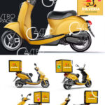 Motoros szállítódoboz matrica 